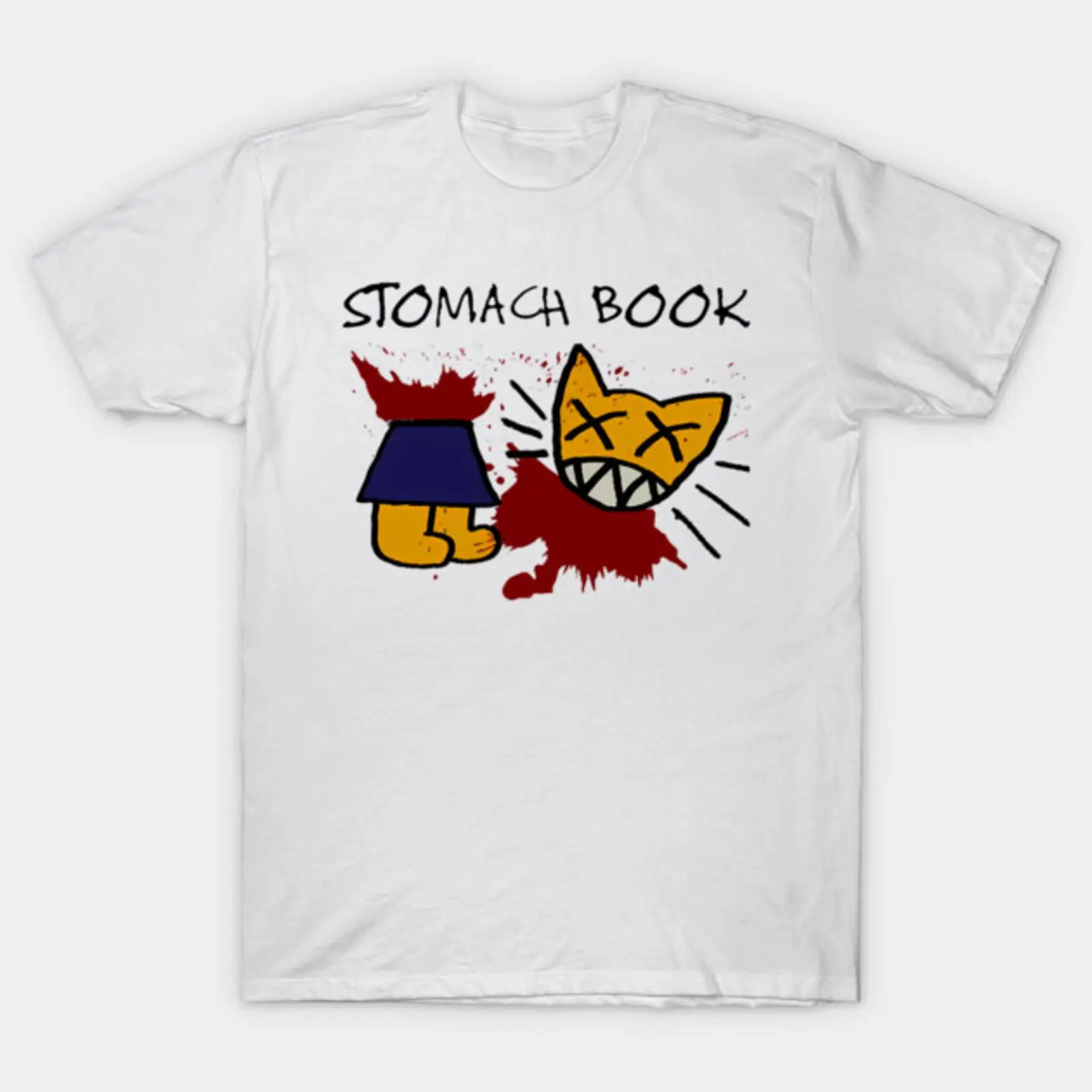 Vintage Fashion Books - Camiseta STOMACH BOOK Cats Album, estilo