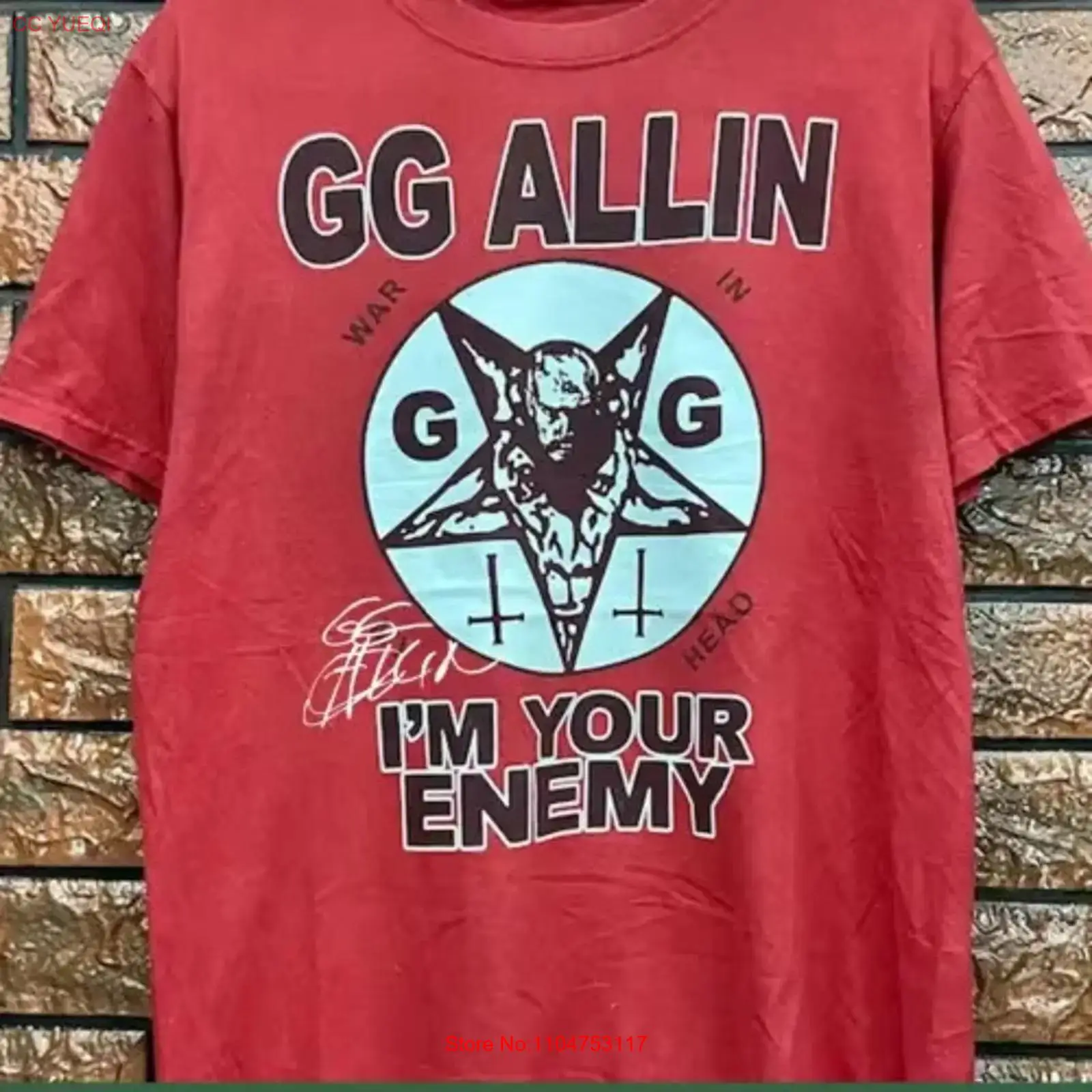 Vintage Fashion News - Nueva camiseta GG Allin Singer popular