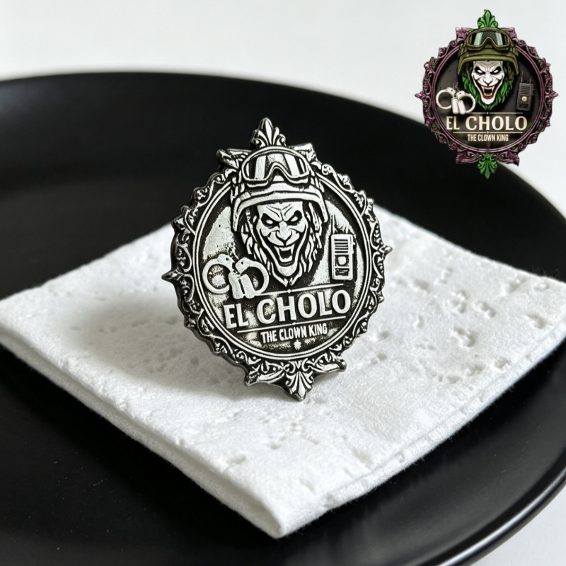 Vintage Fashion Jacket - Broche con Logotipo de Payaso Personalizado,