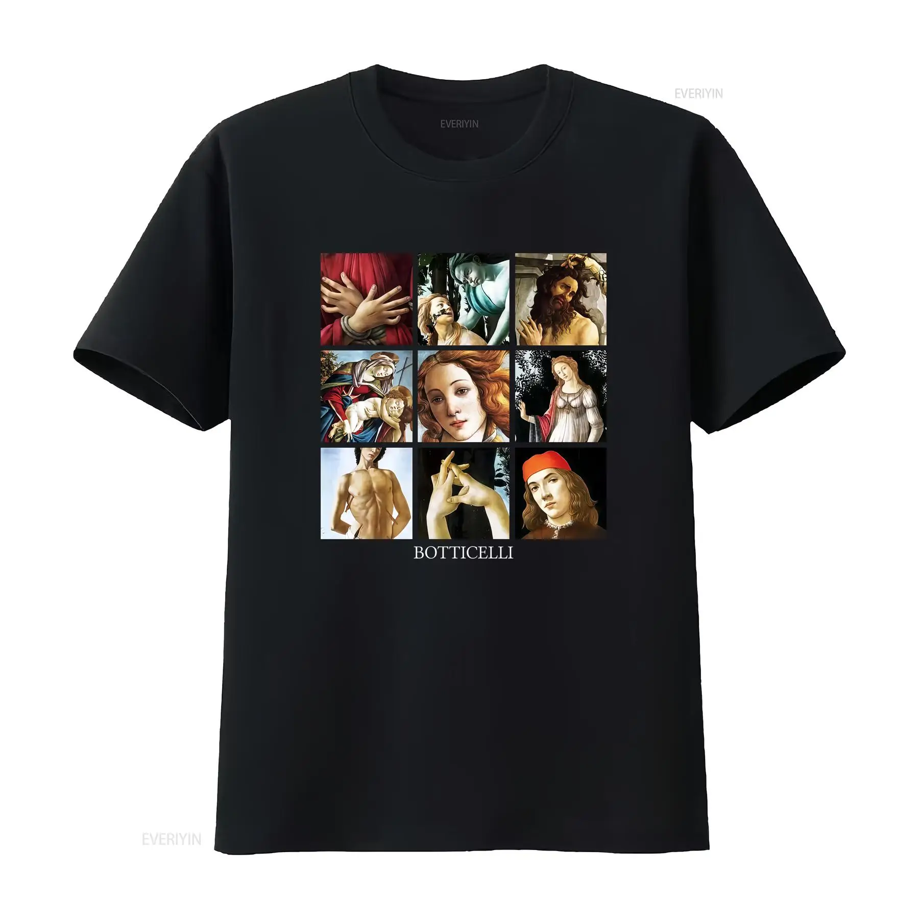 Vintage Fashion History - Camiseta con detalles de Botticelli, estilo