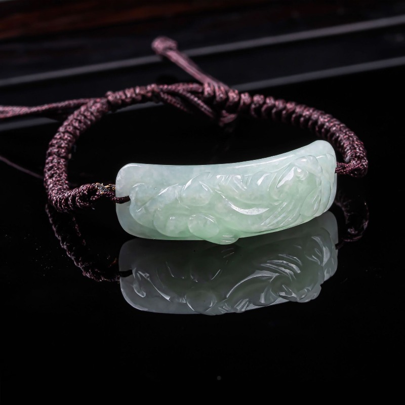 Vintage Fashion - Pulsera de Jadeíta Birmana Pixiu Tallada