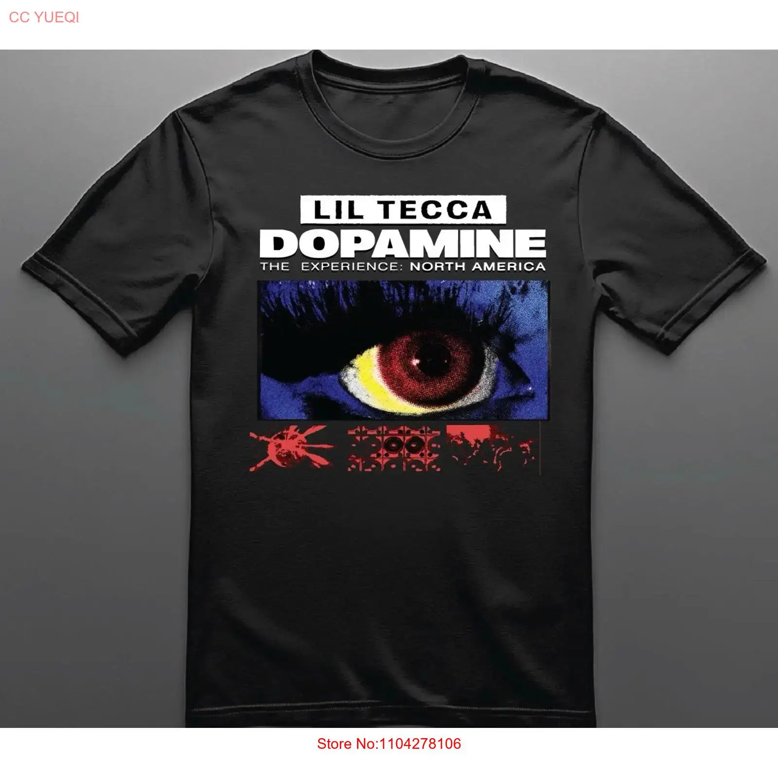 Vintage Fashion News - Camiseta Lil Tecca DOPAMINE The Experience