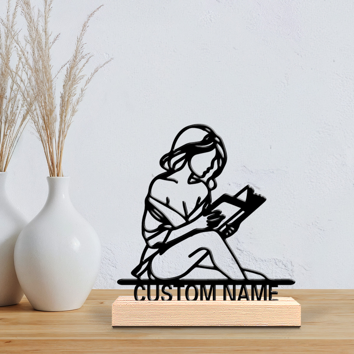 Vintage Fashion Theme - Reloj de Escritorio Personalizado con Base