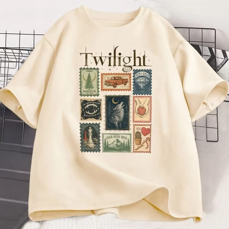 Vintage Fashion Books - Camiseta Vintage Twilight Forks para amantes