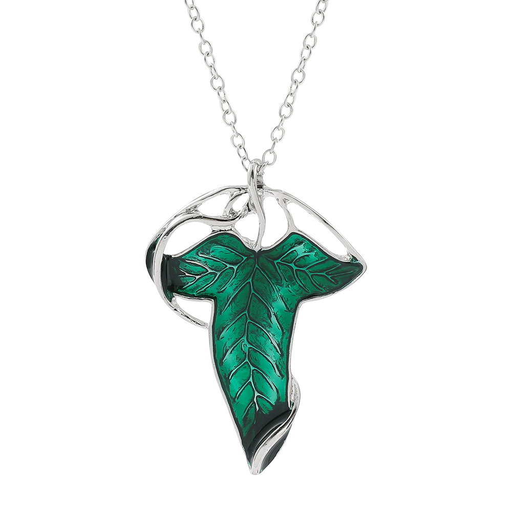 Vintage Fashion Stores - Collar con Colgante de Hoja Verde