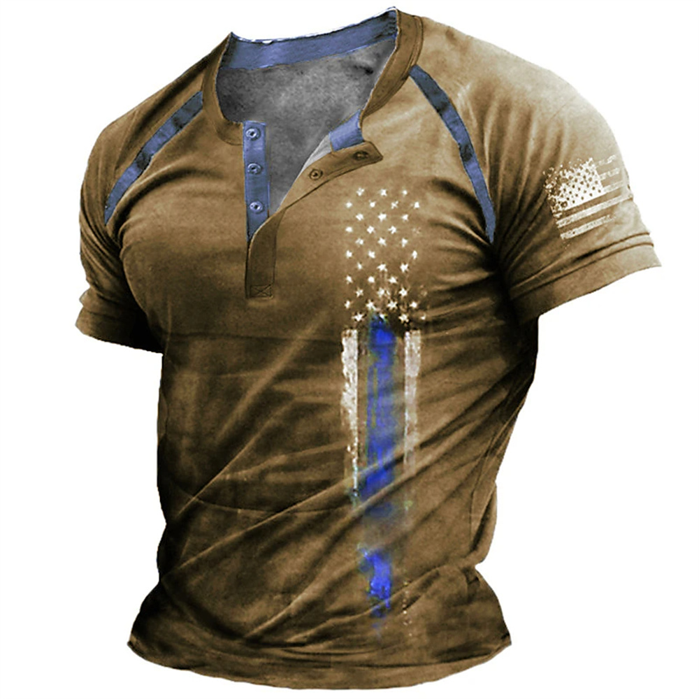 Vintage Fashion Stores - Camiseta Divertida con Estampado de Bandera