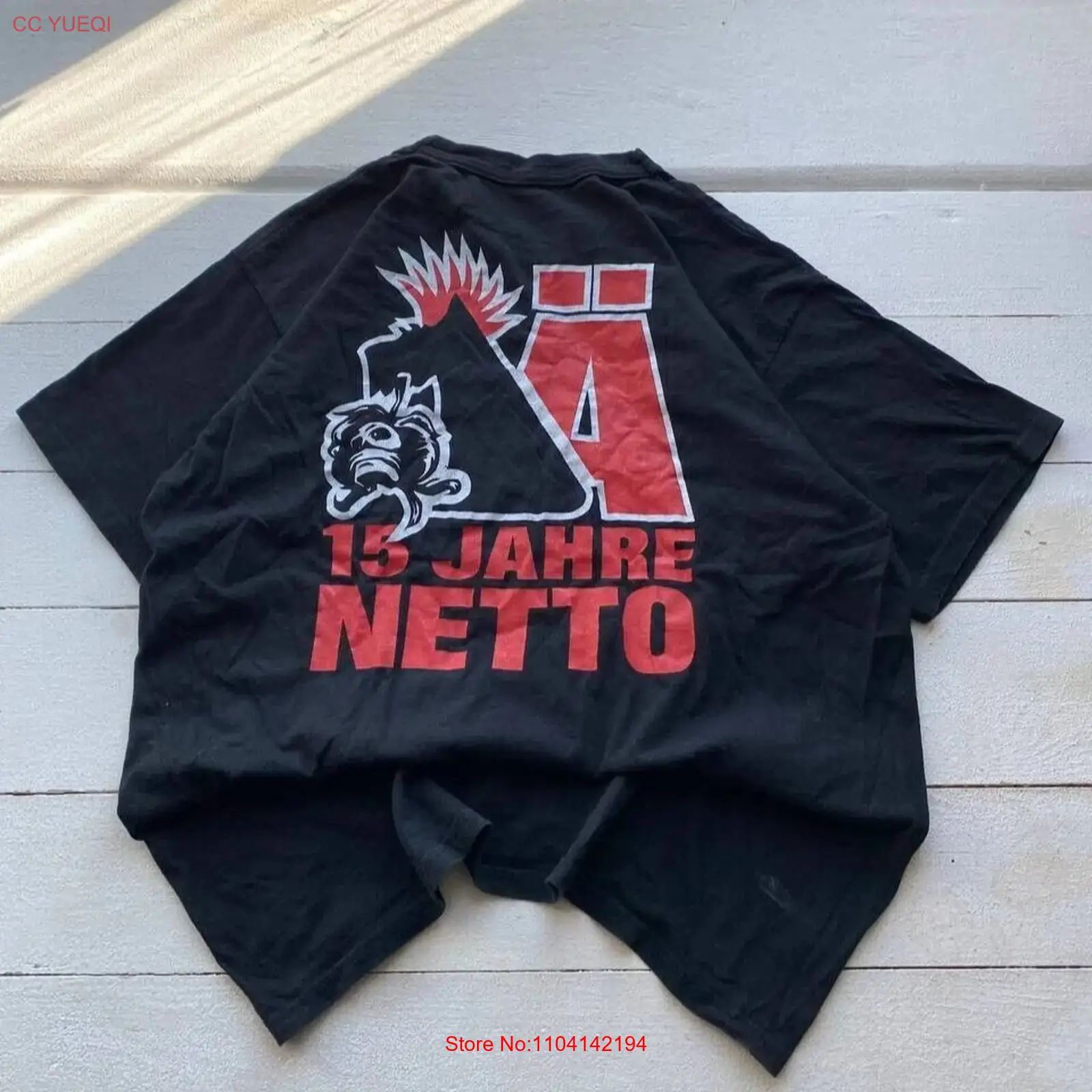 Vintage Fashion Archive - Camiseta negra vintage para hombre Die