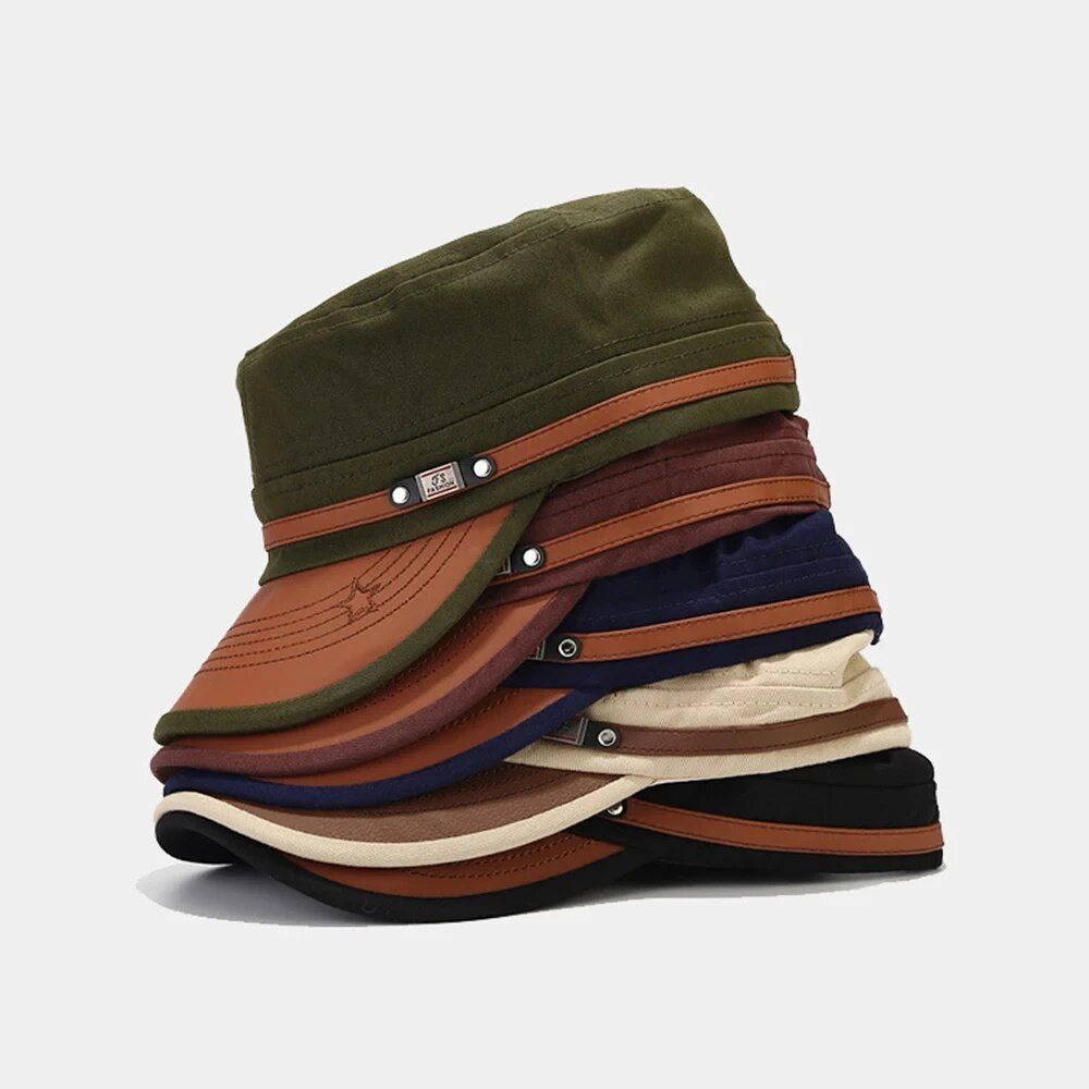 Vintage Fashion Hats - Sombrero de cadete informal para hombre,
