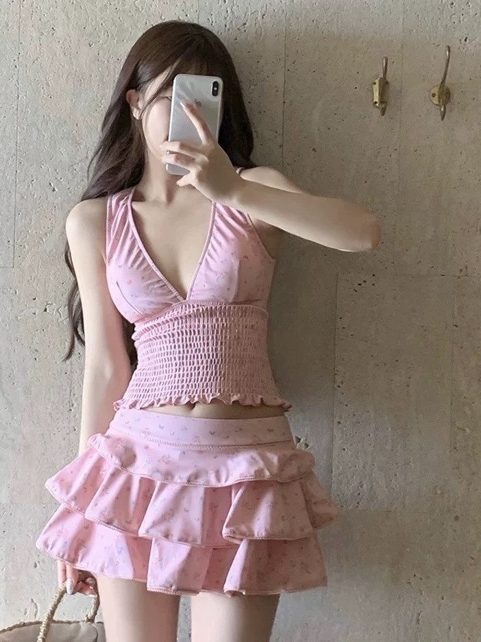 Vintage Fashion - Traje de baño tankini adelgazante para