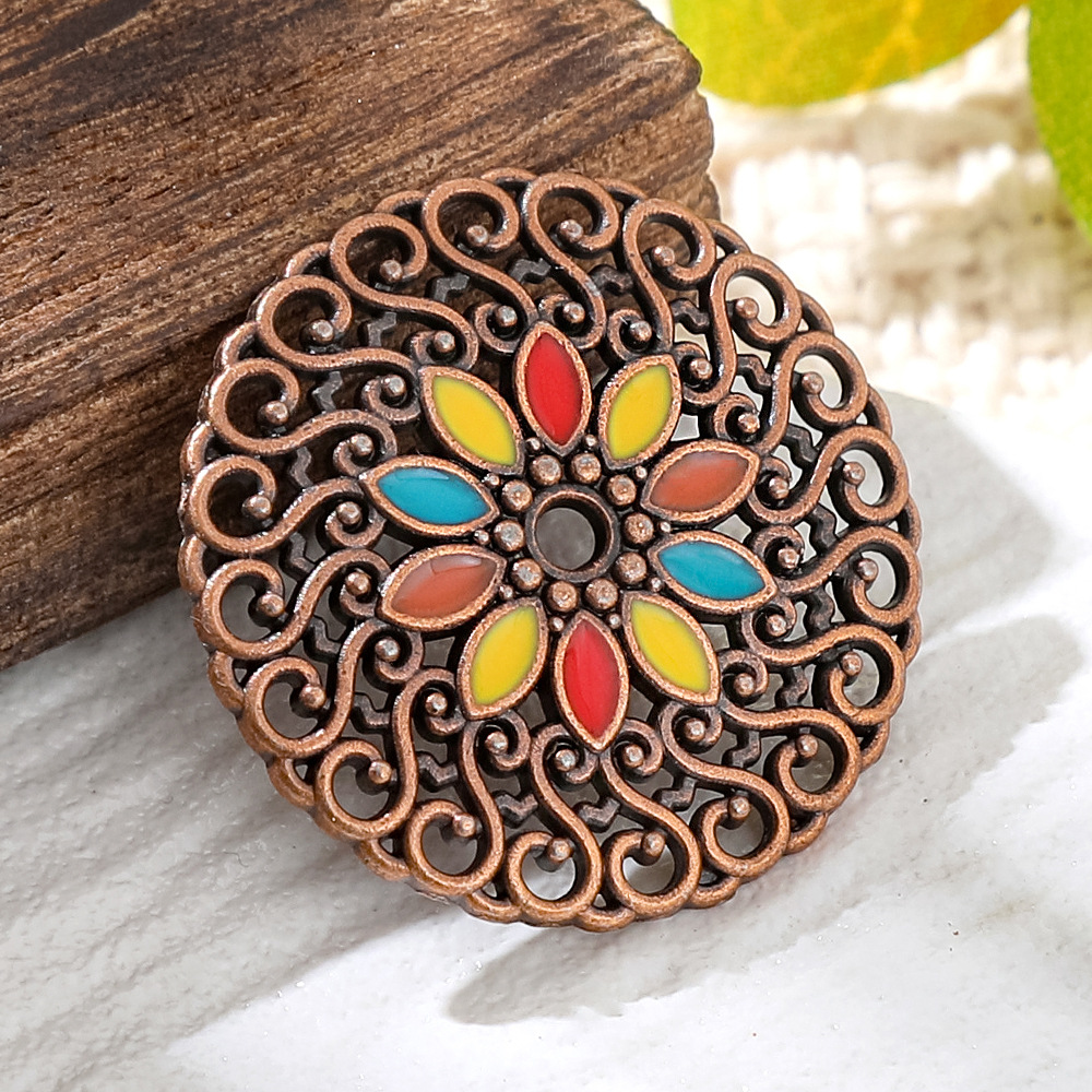 Vintage Fashion Stores - Colgantes Redondos de Cobre y Bronce