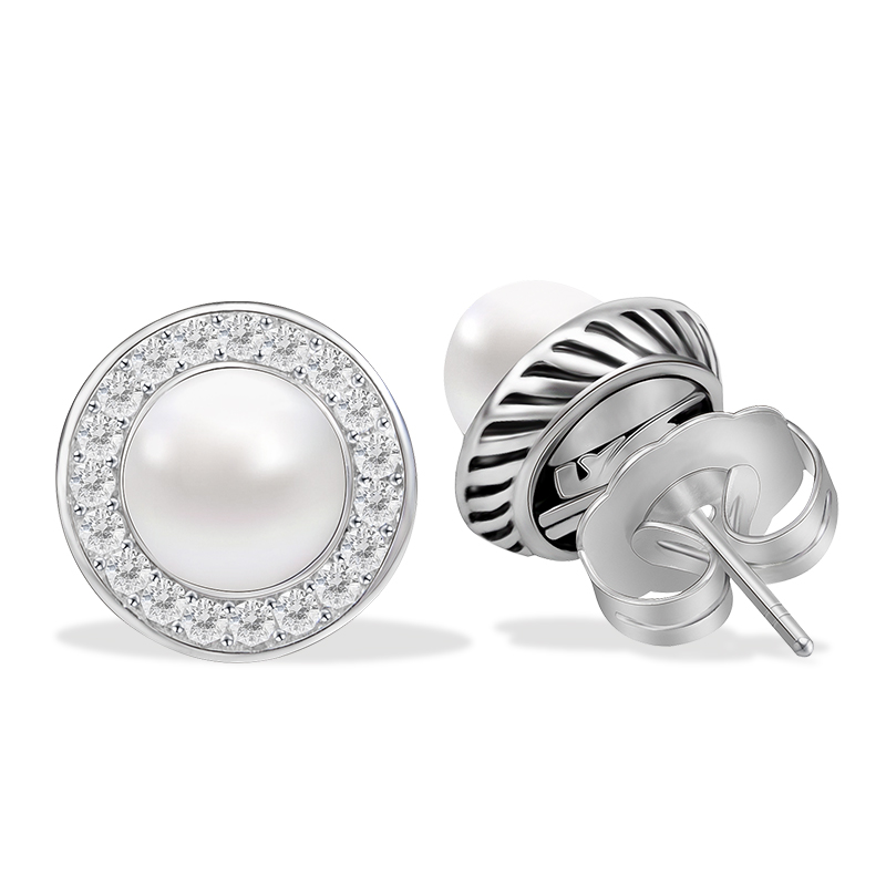 Vintage Fashion Jewelry Brands - Pendientes de Perlas de Lujo con