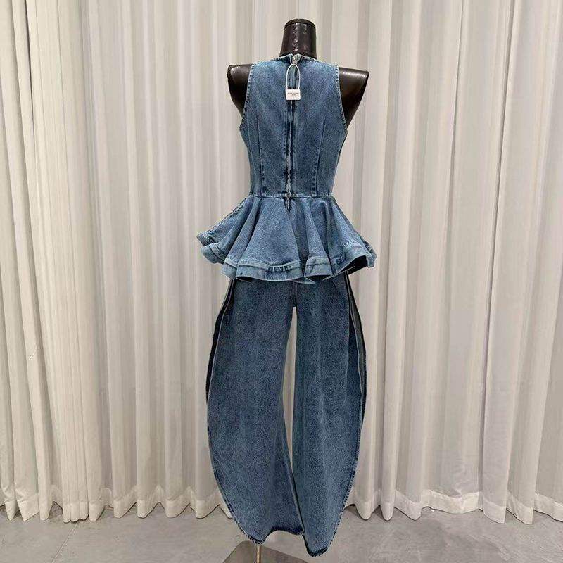 Conjunto de Dos Piezas KBQ Azu - Vintage Fashion Style Female reseña y precio
