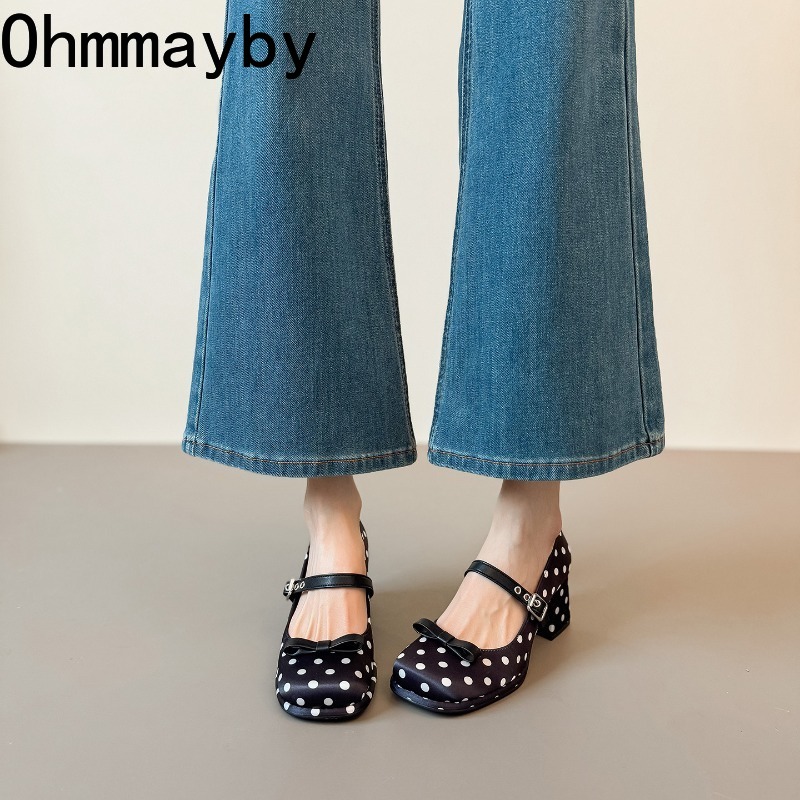 Zapatos Mary Jane de tacón gru - Vintage Fashion Female reseña y precio