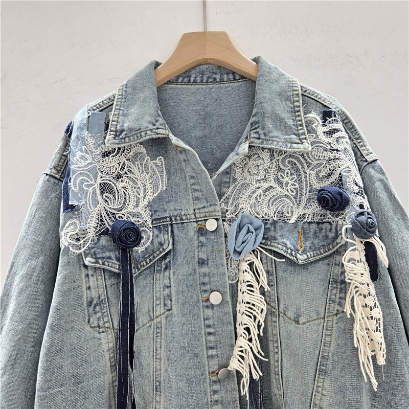 SuperAen otoño 2025 nuevas cha - Patchwork Jean Jacket reseña y precio