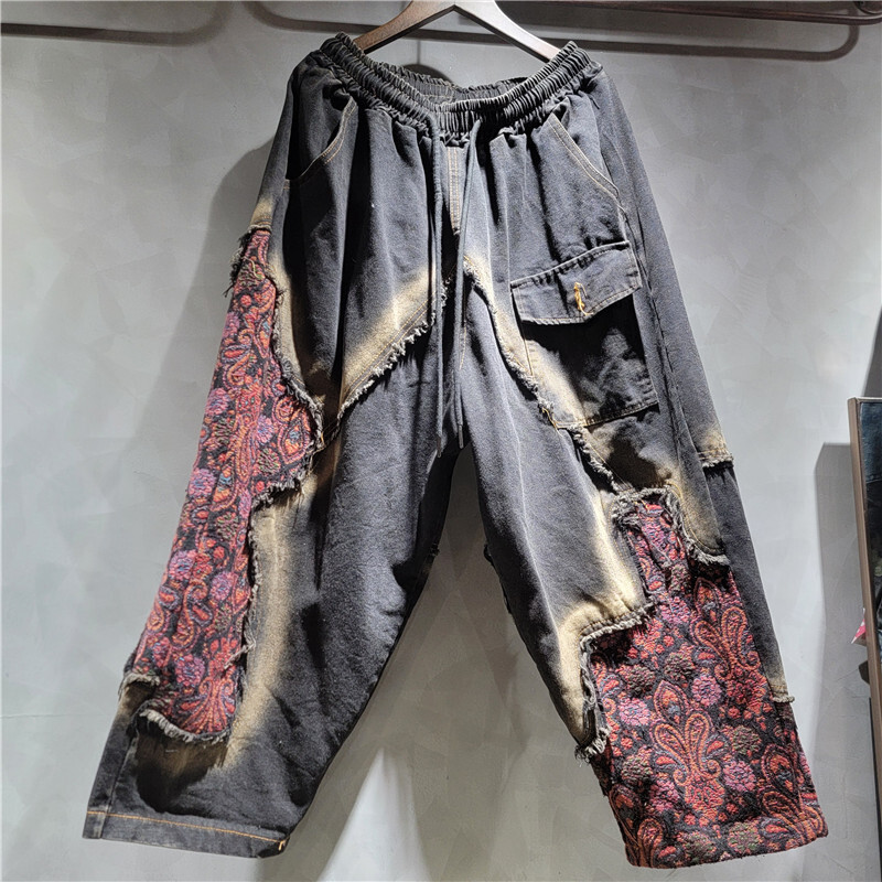 WTHT moda mujer lavado Patchwo - Patchwork Jean Jacket reseña y precio