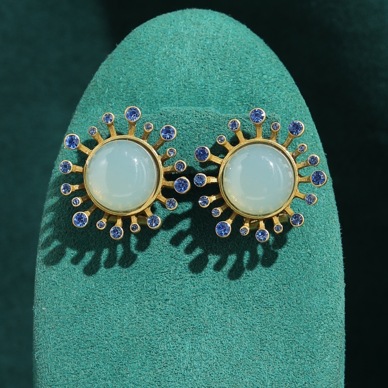 Pendientes de Ágata Verde Vint - Vintage Fashion Jewelry Brands reseña y precio