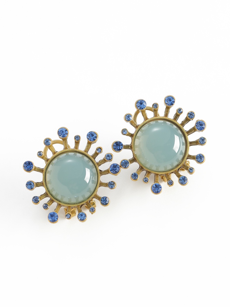 Pendientes de Ágata Verde Vint - Vintage Fashion Jewelry Brands reseña y precio