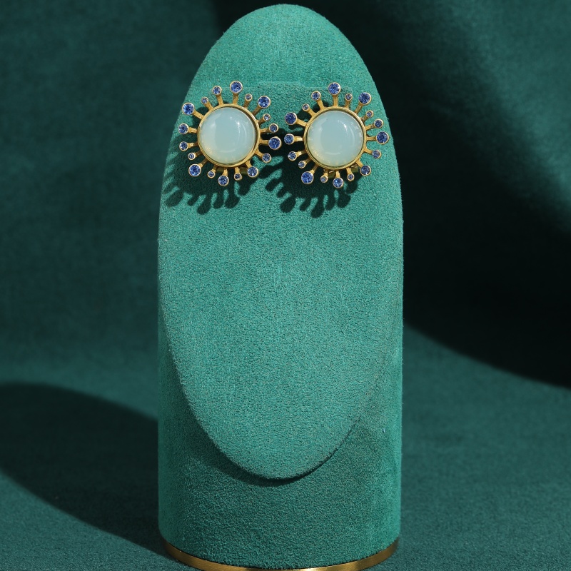 Pendientes de Ágata Verde Vint - Vintage Fashion Jewelry Brands reseña y precio