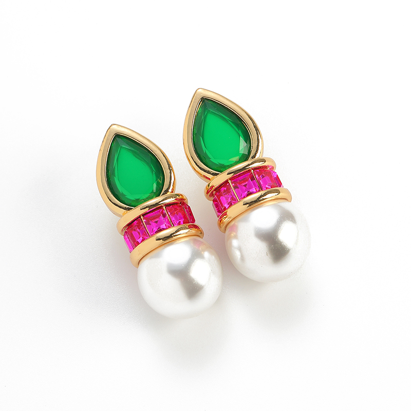 Pendientes de perlas de circon - Vintage Fashion Jewelry Brands reseña y precio