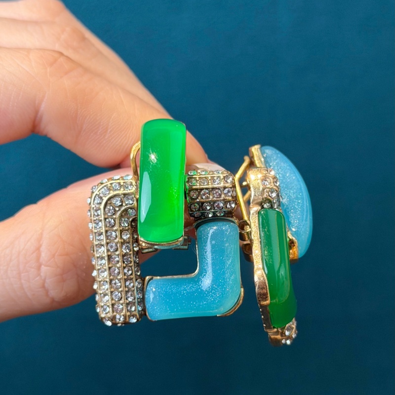 Pendientes Cuadrados Geométric - Vintage Fashion Jewelry Brands reseña y precio