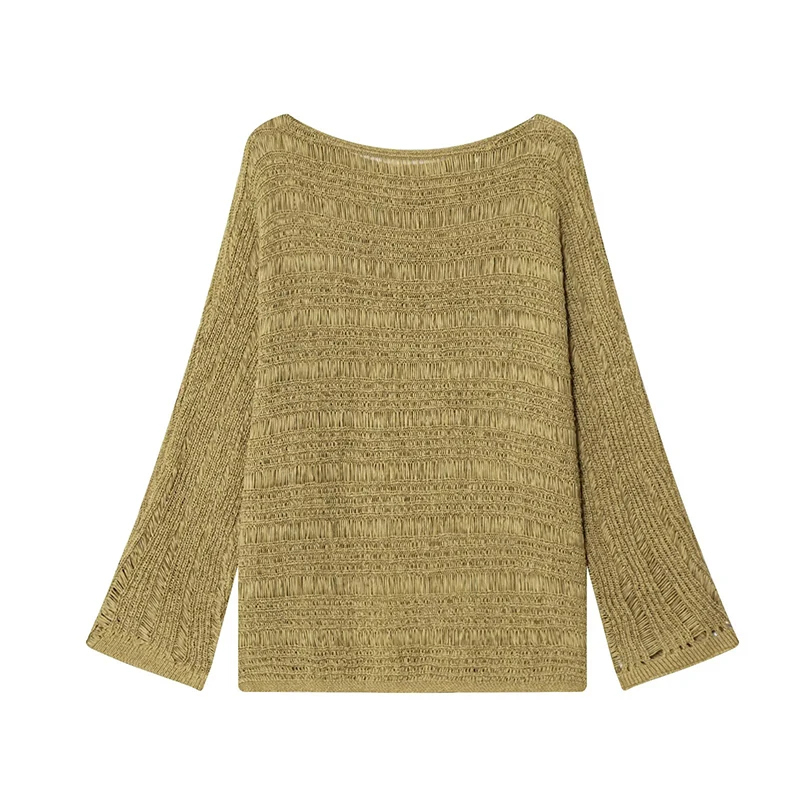 Suéter de Punto con Cuello Bar - Vintage Fashion reseña y precio