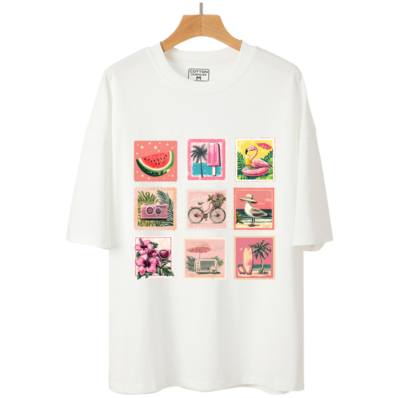Sello Retro rosa de 7cm, adhes - Vintage Fashion Magazine reseña y precio