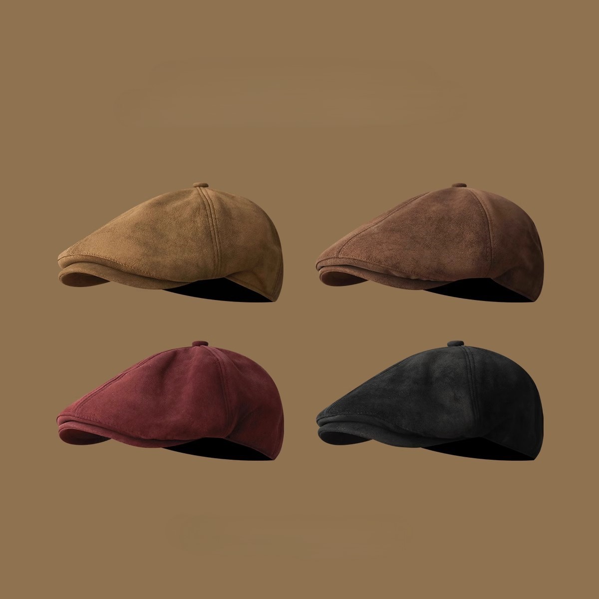 Boina estilo británico de ante - Vintage Fashion Hats reseña y precio