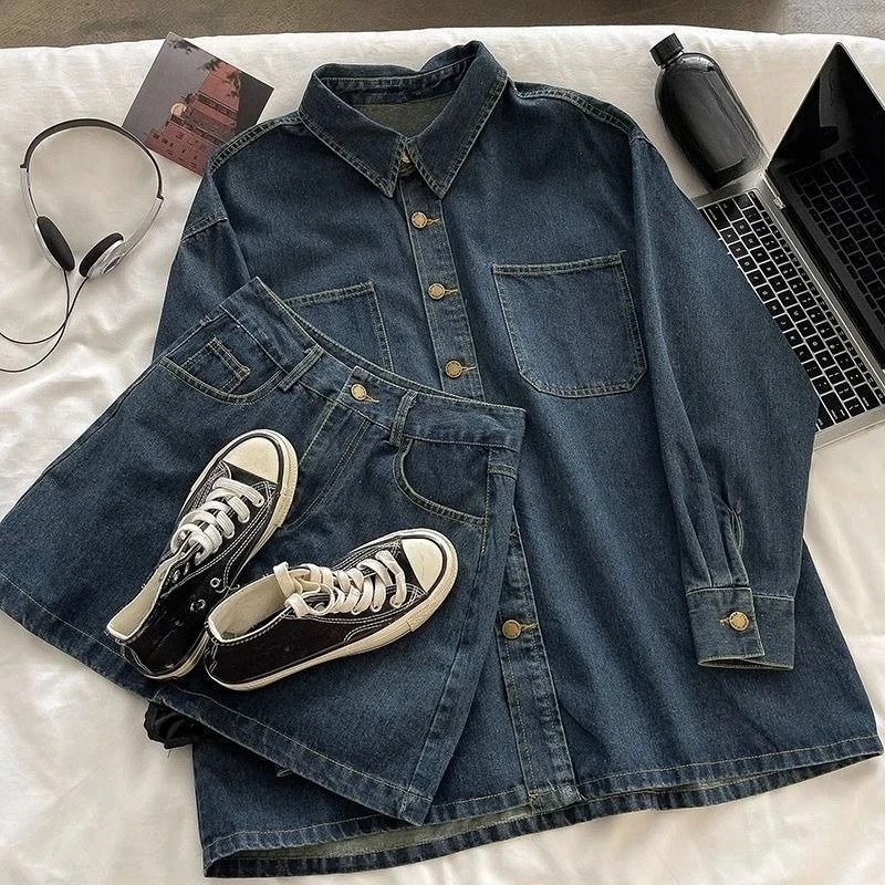 Conjunto de Falda Vaquera Y2K: - Vintage Fashion reseña y precio