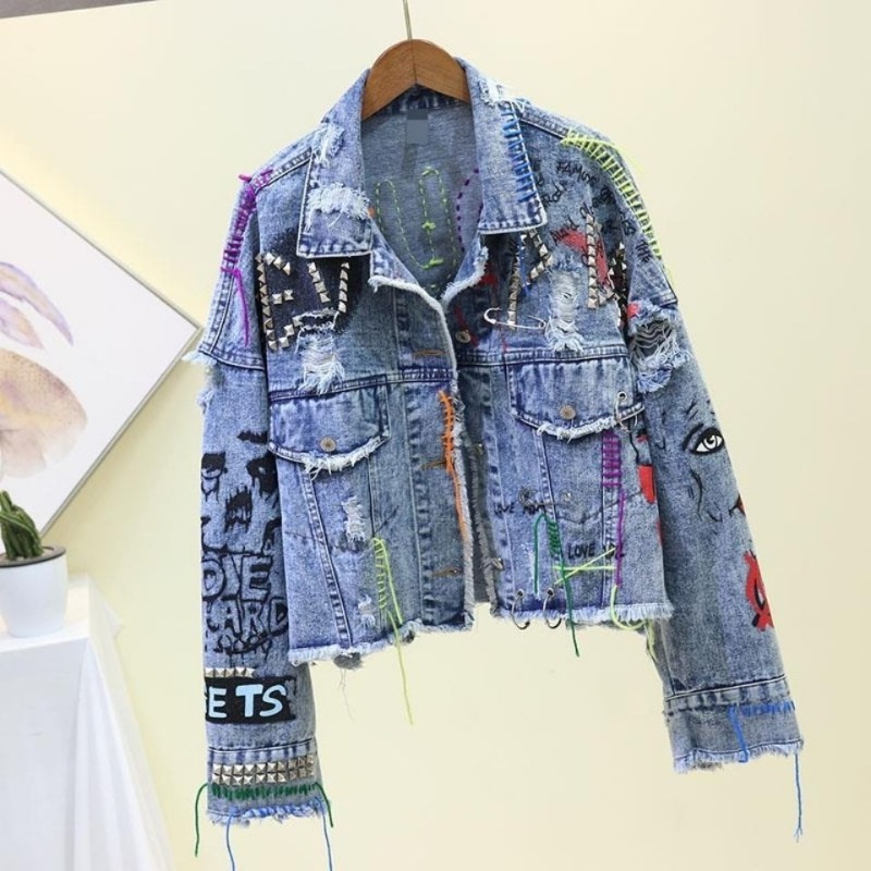 Chaqueta corta vaquera informa - Patchwork Jean Jacket reseña y precio