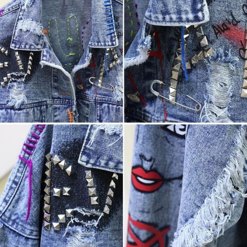 Chaqueta corta vaquera informa - Patchwork Jean Jacket reseña y precio