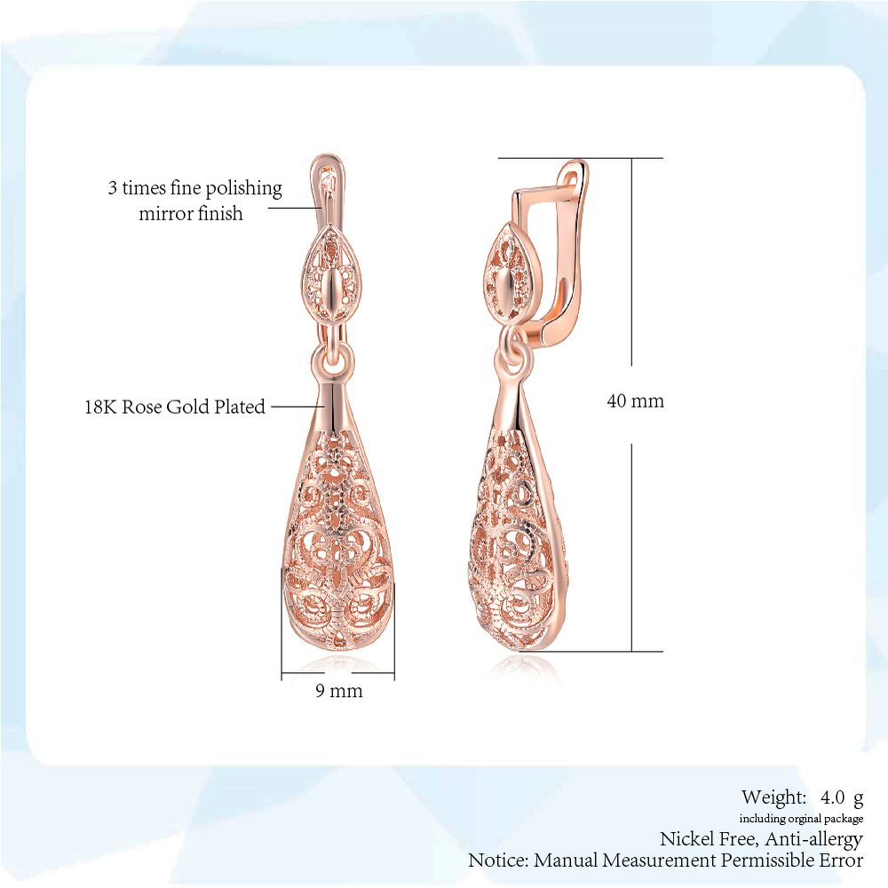 Pendientes de gota de agua de  - Vintage Fashion Jewelry Brands reseña y precio