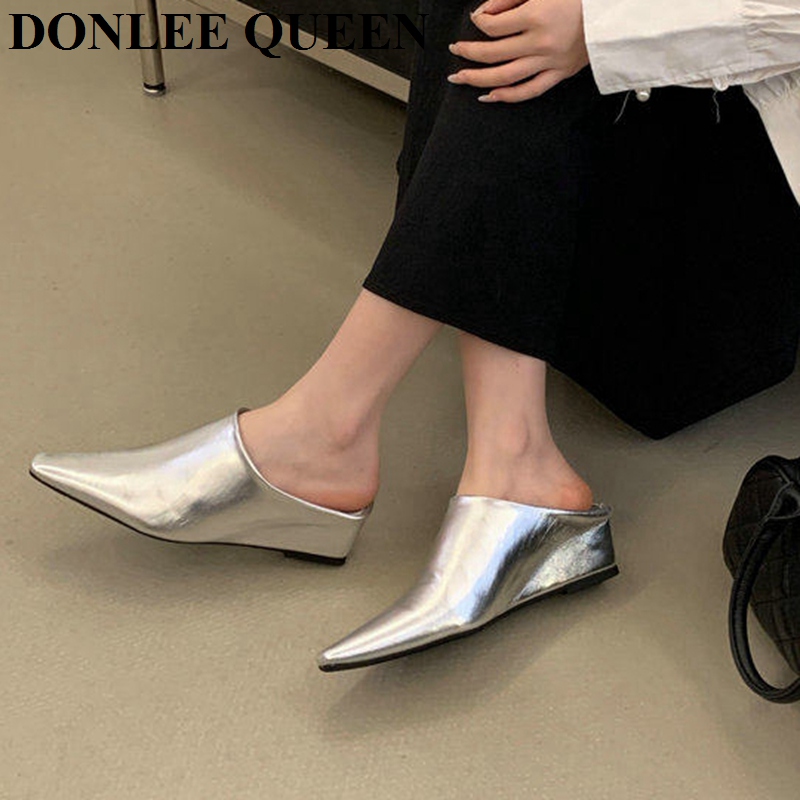 Sandalias de cuña con punta ce - Vintage Fashion Female reseña y precio