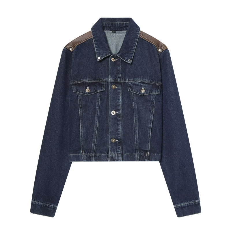 Conjunto de Chaqueta y Jeans d - Patchwork Jean Jacket reseña y precio
