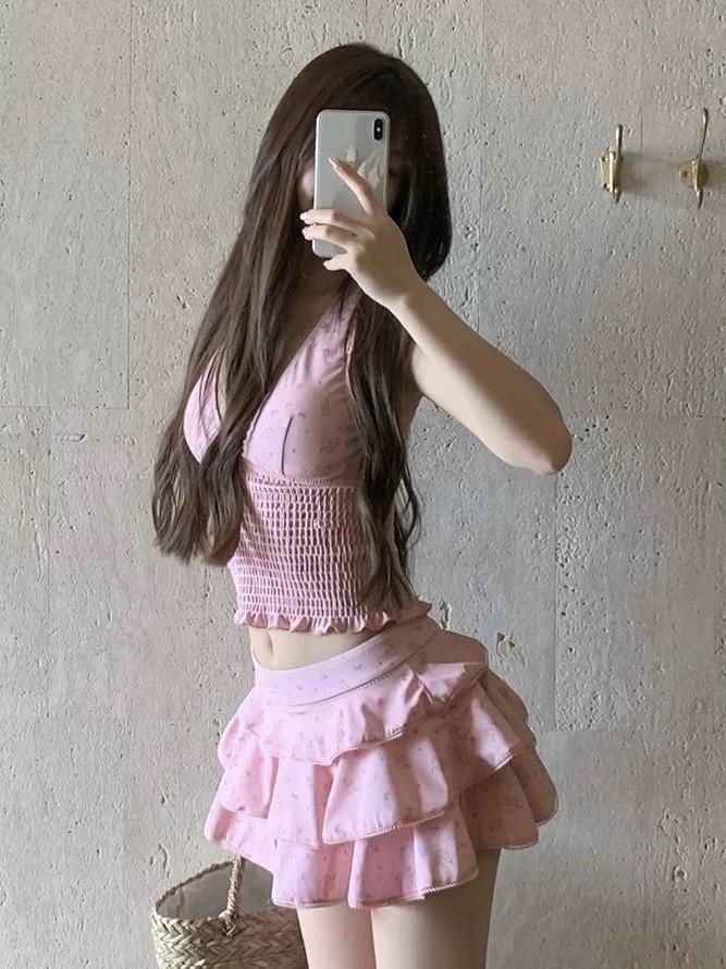 Traje de baño tankini adelgaza - Vintage Fashion reseña y precio