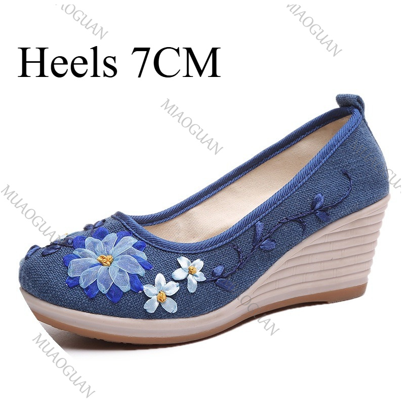 Zapatos de Plataforma con Cuña - Vintage Fashion Female reseña y precio