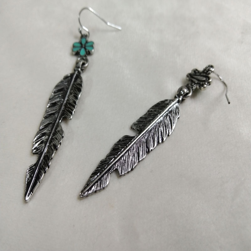 Pendientes colgantes de plumas - Vintage Fashion Jewelry Brands reseña y precio