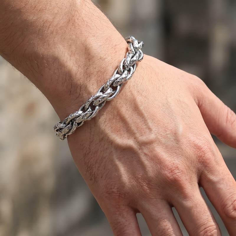 Pulsera de Cadena Cubana Textu - Z Vintage Fashion reseña y precio