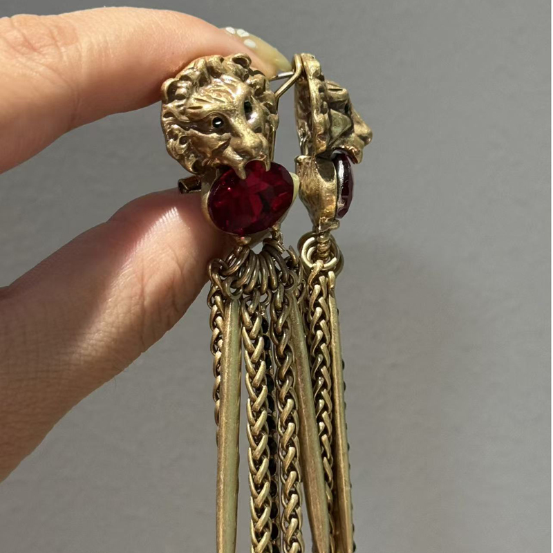 Pendientes largos con borlas r - Vintage Fashion Jewelry Brands reseña y precio