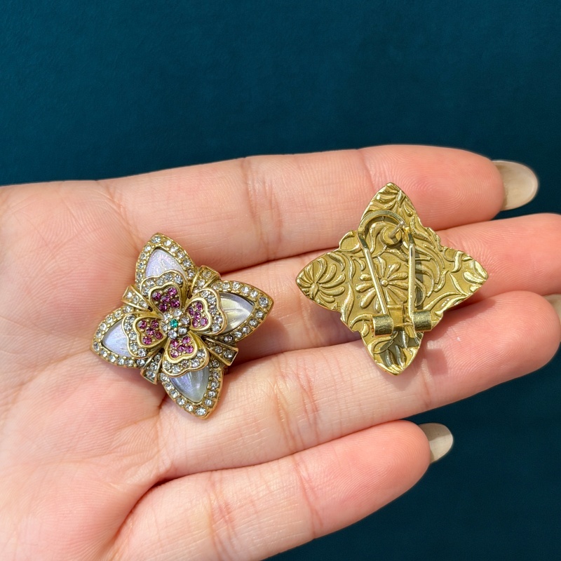 Pendientes de cristal blanco c - Vintage Fashion Jewelry Brands reseña y precio