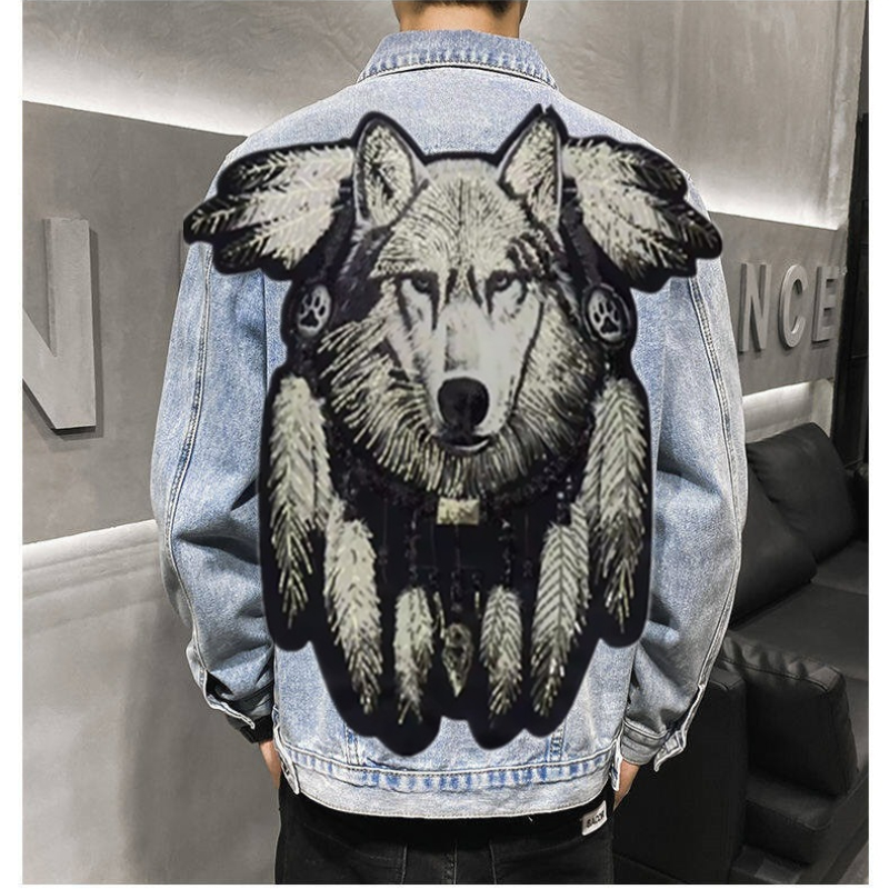 Chaqueta vaquera con parche bo - Patchwork Jean Jacket reseña y precio