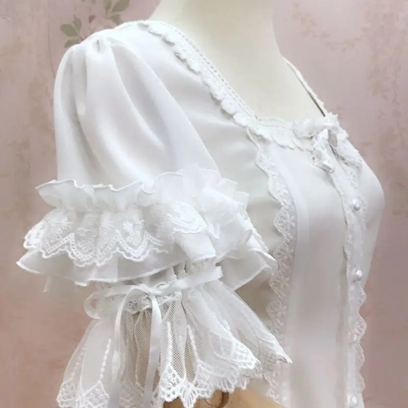 Blusas Elegantes Estilo Lolita - Vintage Fashion Style Female reseña y precio