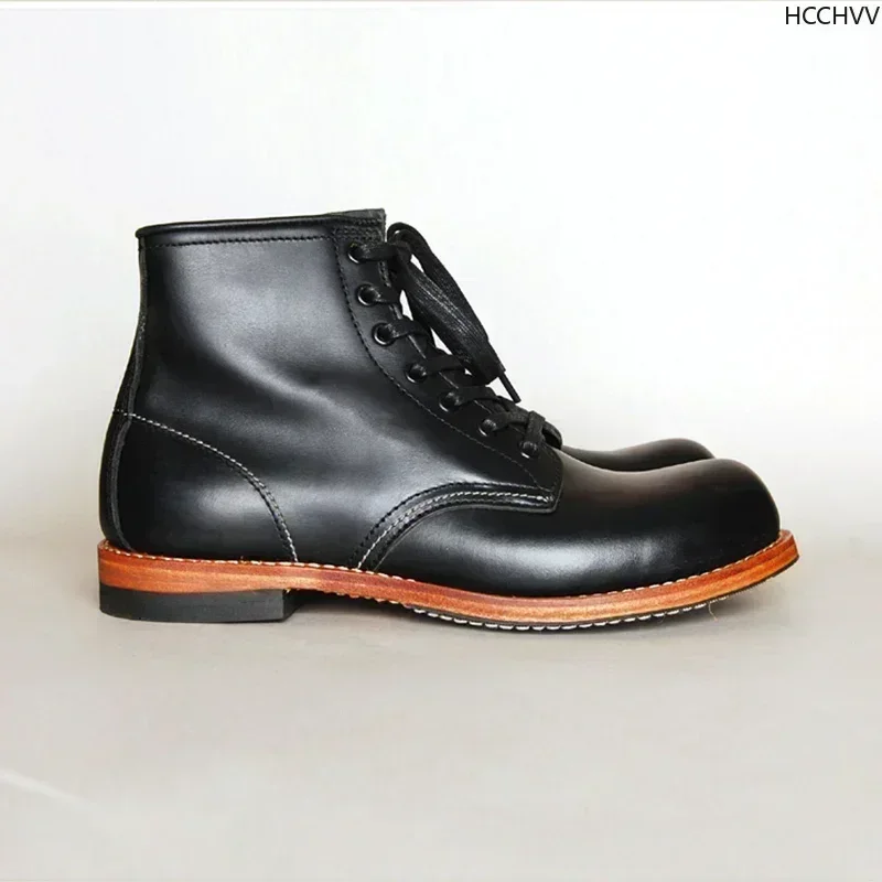 Botas Vintage de cuero genuino - Vintage Fashion Mens reseña y precio